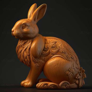 3D модель 3д модель кролика (STL)